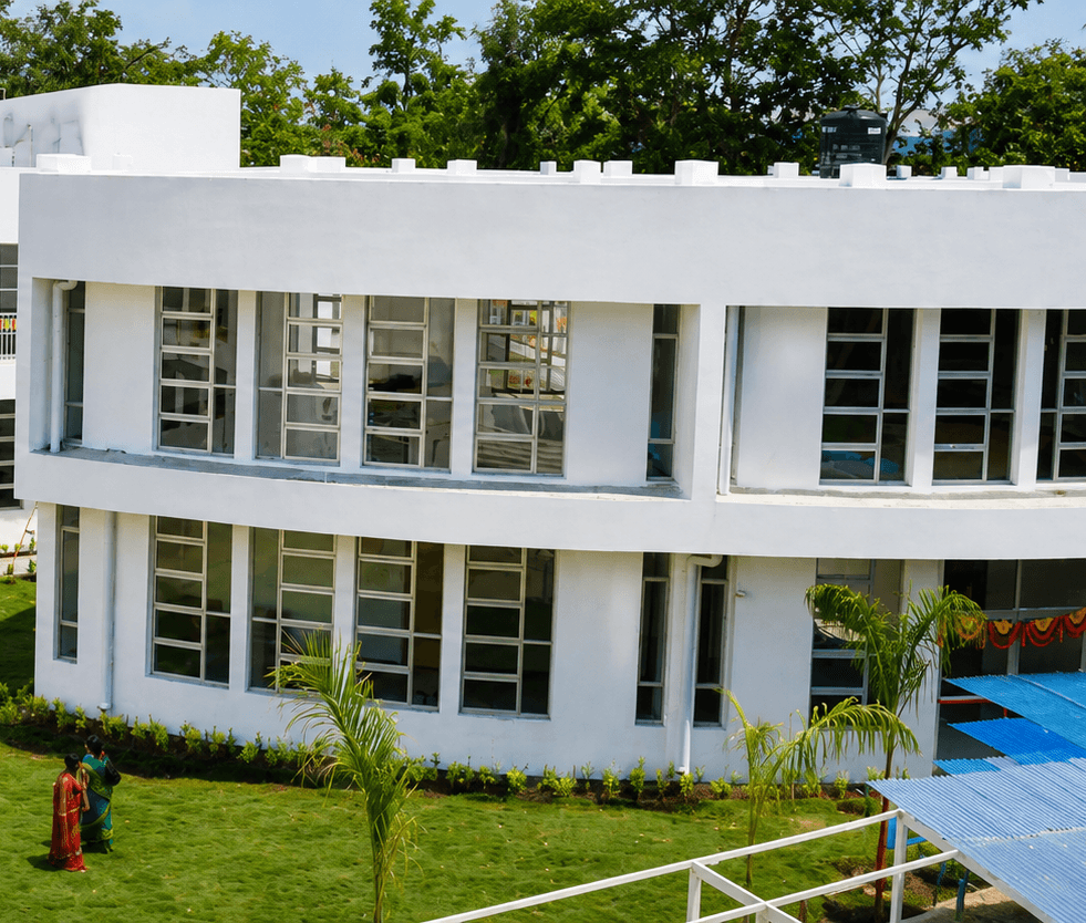 Dr. Vijaypat Singhania School modern academic campus and landscaped gardens